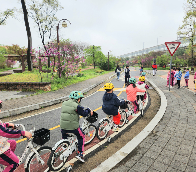 자전거 안전교육 현장
