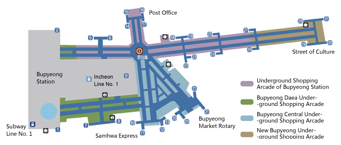 Photo of Bupyeong Underground Shopping Arcade map