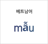 베트남어 mẫu 